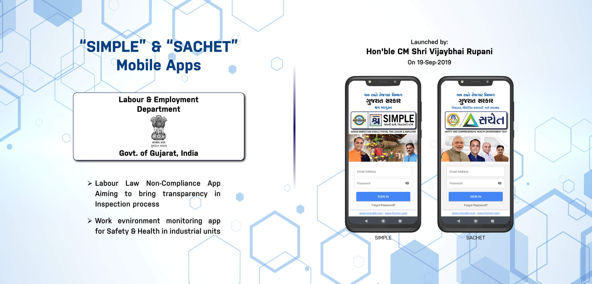 SIMPLe and SACHET Mobile Application for Government of Gujarat
